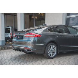 Накладки сплиттеры боковые на задний бампер на Ford Mondeo V Vignale